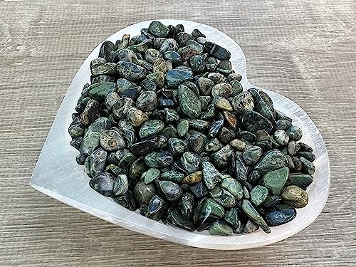 Image of GAF TREASURES 2 oz Lot Natural Semi Tumbled Gemstone Chips, Crushed Mini Crystals, Undrilled Crystal Chips (Kambaba Jasper)