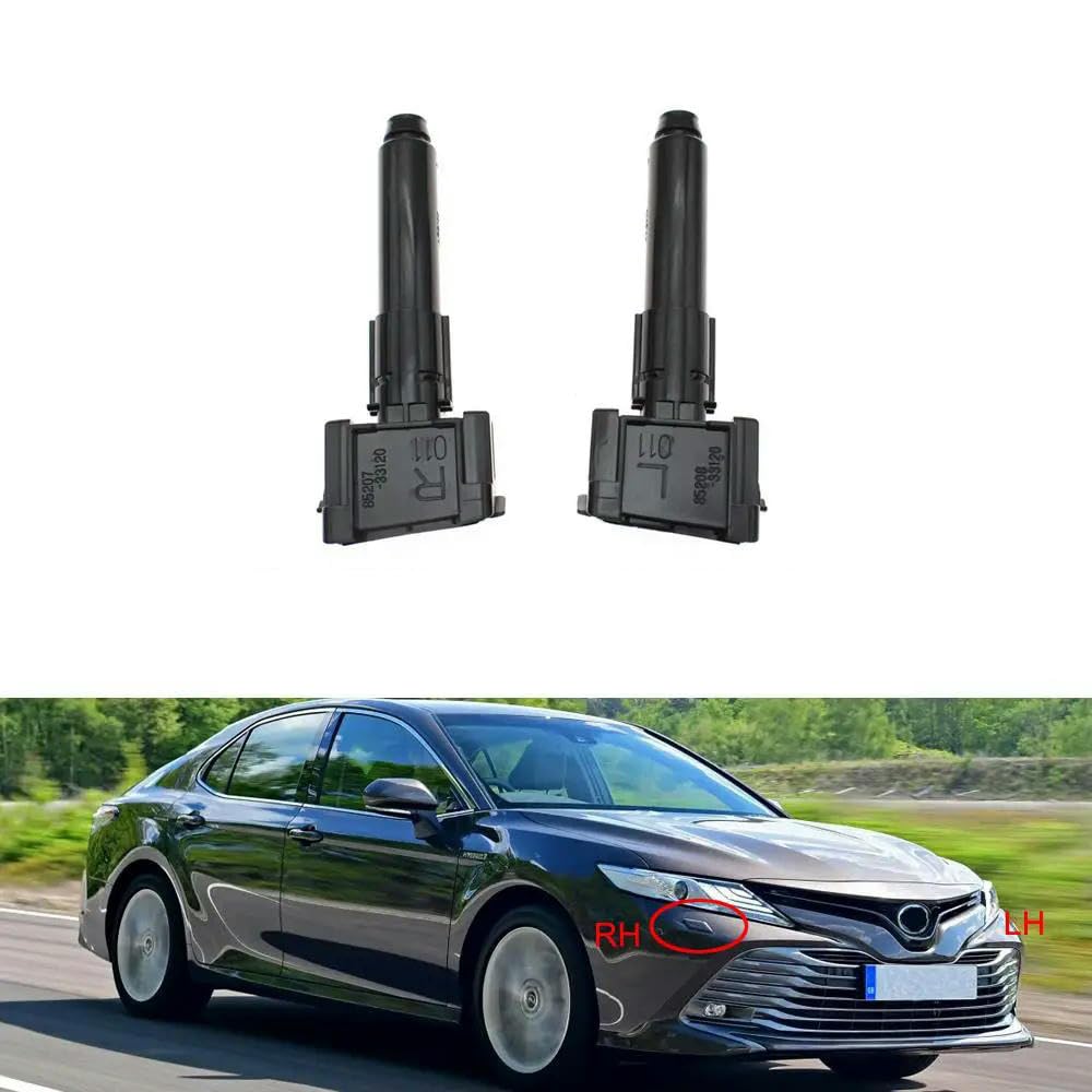 DEMULAX, For Toyota, Camry 2018 2019 2020 Pare-Chocs Avant Phare Lave-Phare Buse Jet Capuchon Couvercle 8535333020 8535433020 8535333030