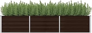 qiangxing Raised Garden Bed,Raised Planters,Garden Raised Bed Brown 94.5
