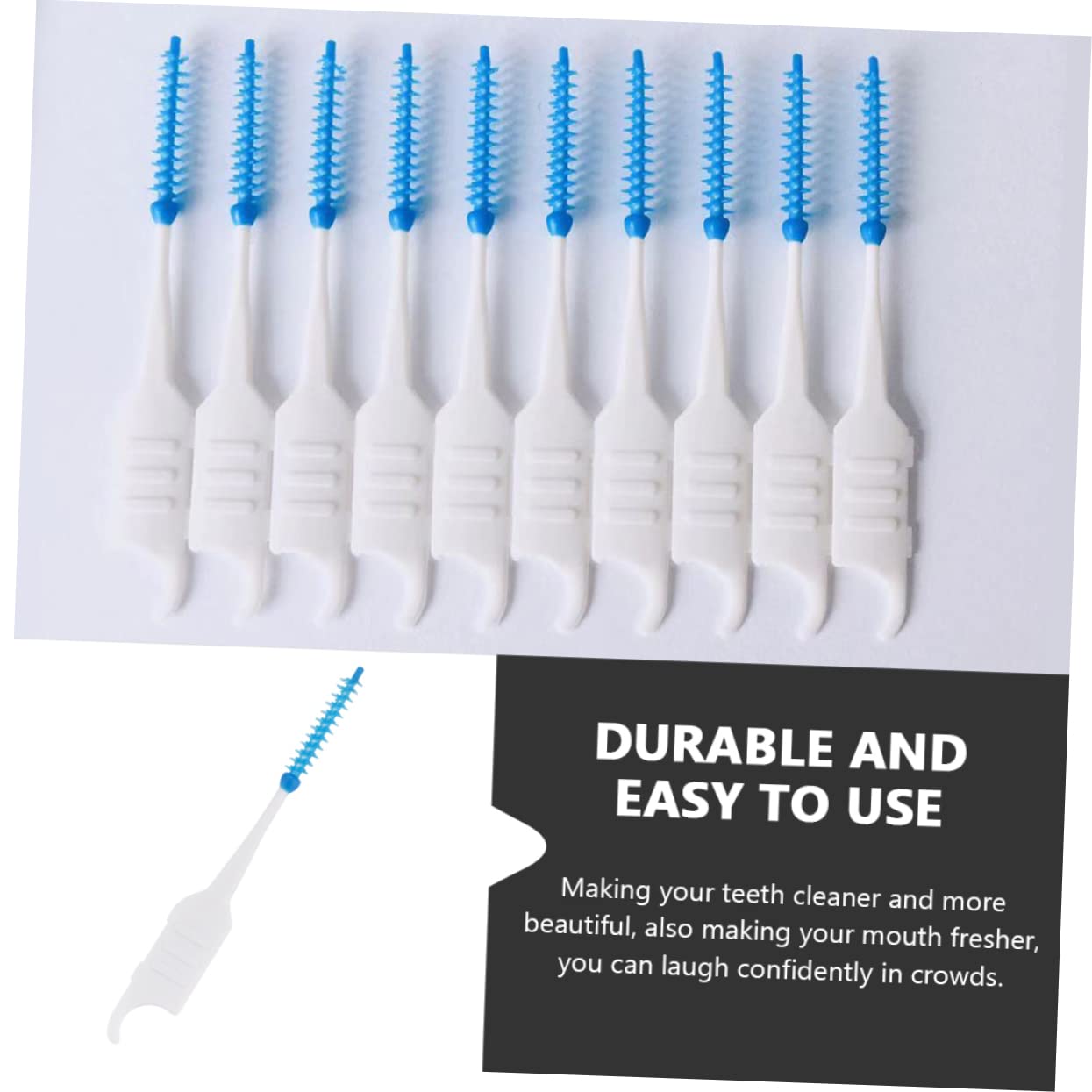 FRCOLOR 800 Piezas cepillo interdental limpiando suministros limpieza bucal toothbrush palillo de herramienta de cuidado bucal personal palillos de limpieza portátiles