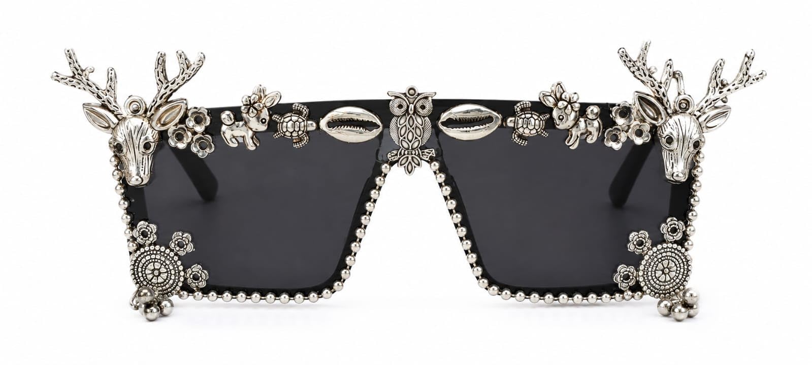 Navratri Oxidised Sunglasses with Animal Charms Garba Goggles-picture-38