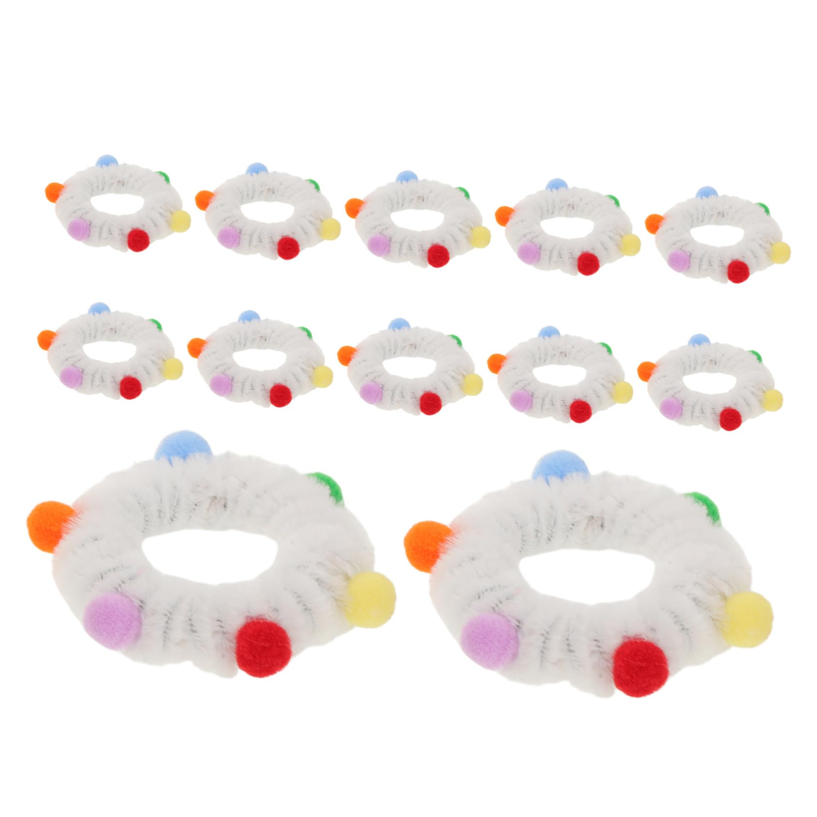 OUNONA 12 Stück Teiliges Boho Serviettenringe mit Pomponen Kreative Serviettenhalter für Shower Hochzeits Partydekoration Vielseitige Tischdeko für Festliche Anlässe