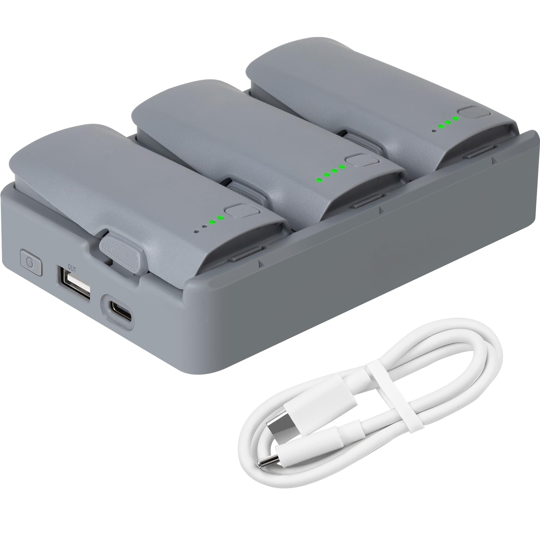 Charging Hub for DJI NEO 2,Fast Charger Case Station Battery Storage and Maintenance Device Three-Port Charger for Neo2 Intelligent Flight Battery,Support PD65W Charging 3 Batteries in just 37 Minutes