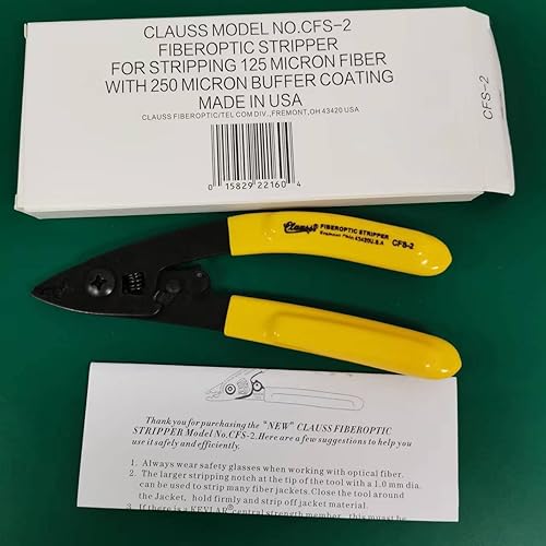 Clauss CFS-2 Fibra óptica Stripper FTTH Herramienta Alicates de pelado de alambre de fibra óptica Pinzas Miller