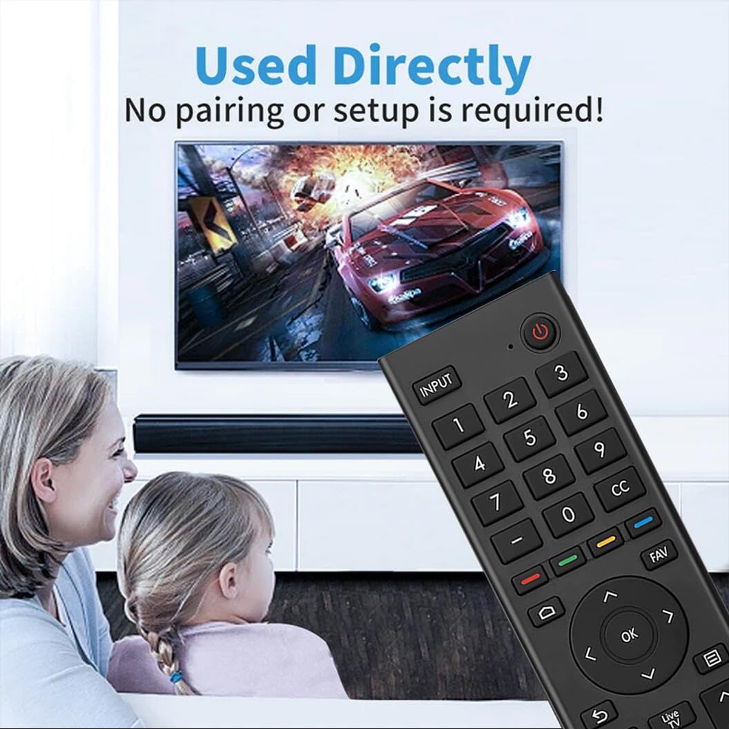 ERF3J80H Télécommande universelle de remplacement pour Hisense Smart TV 43A6G 50A6G 50U6G 50U68G 55U6G 55A6G 55U68G 60A6G 65U6G 65U6G 70A6G 75A6G 75A6G 75U68G 75U68G G 75U6. 88G 75U6888G 75U68888G