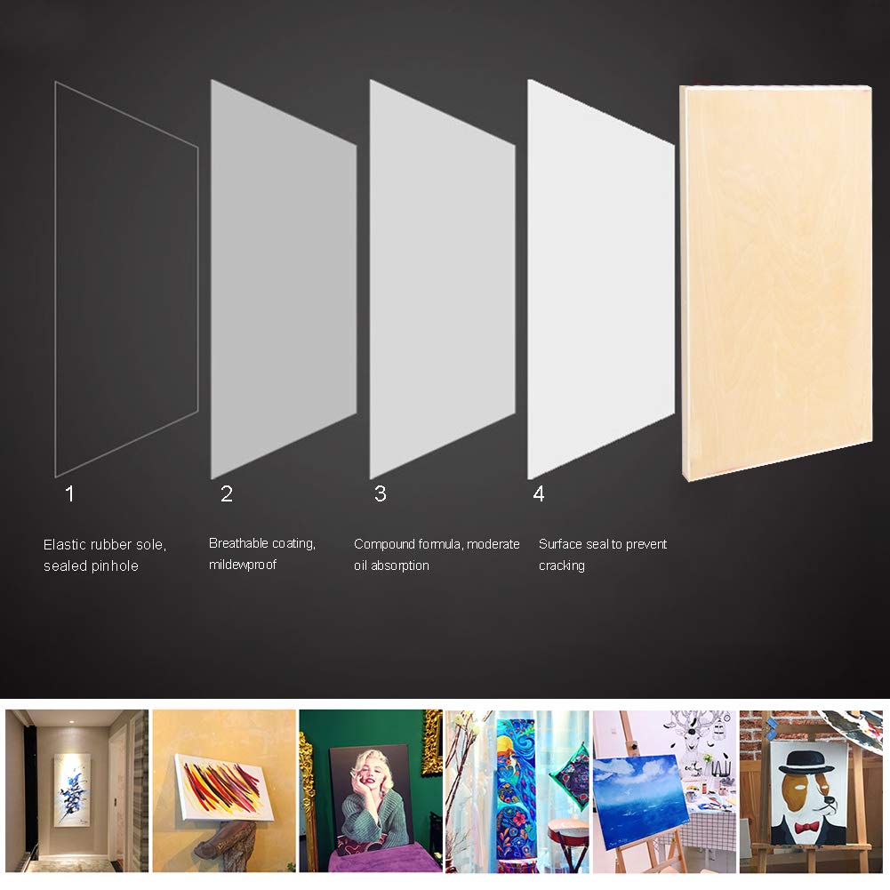 Tavola da Disegno per Artisti in Legno 8K, Tavola da Pittura da Viaggio Tavola da Disegno per Studenti Lavagna da Disegno per Artisti in Legno e Tavola da Disegno Fornitura Artistica(8K)