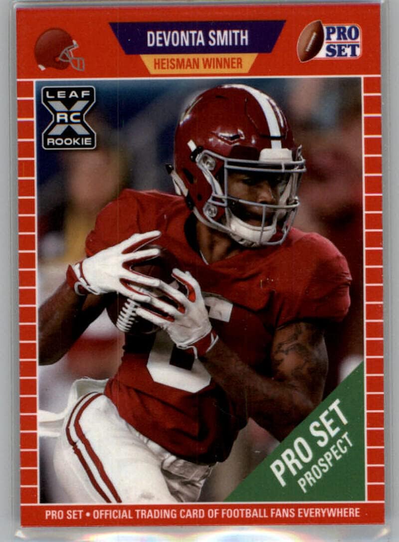 2021 Leaf Pro Set Football #PS3 Devonta Smith Alabama Crimson Tide RC Rookie Card (Drafted 10th Overall By The Philadelphia Eagles)