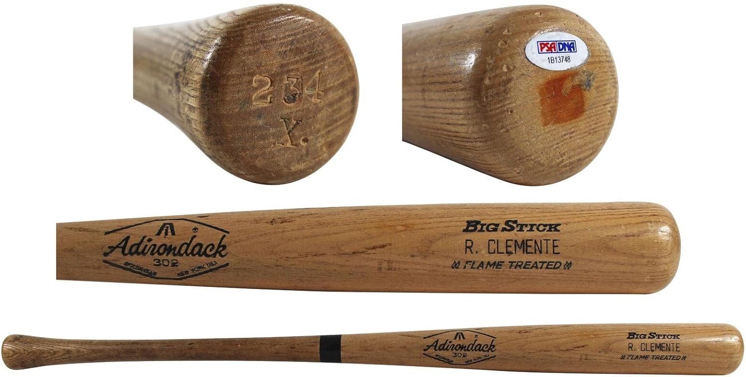 Pirates Roberto Clemente 196870 Adirondack 234X Game Used Bat PSA