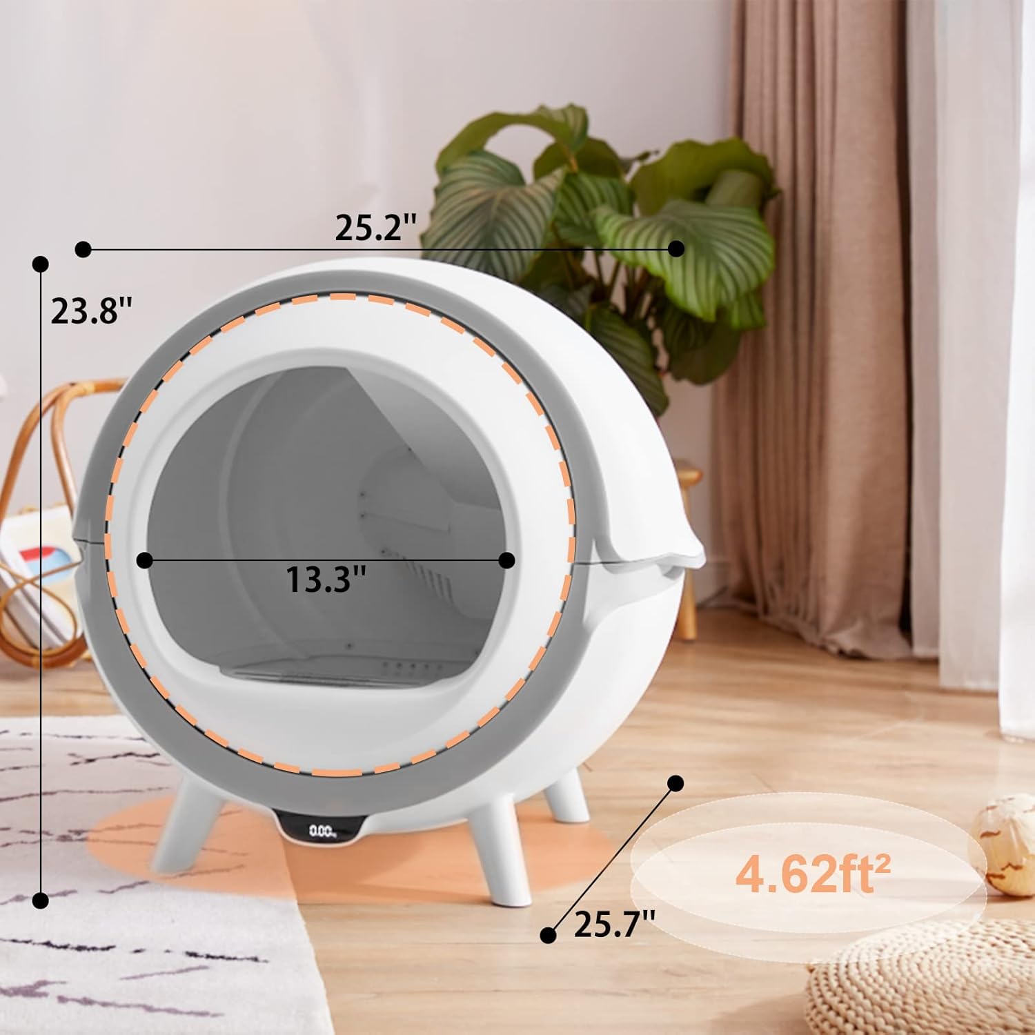 Buy SelfCleaning Cat Litter Box, FRAPOW No Scooping Automatic Cat