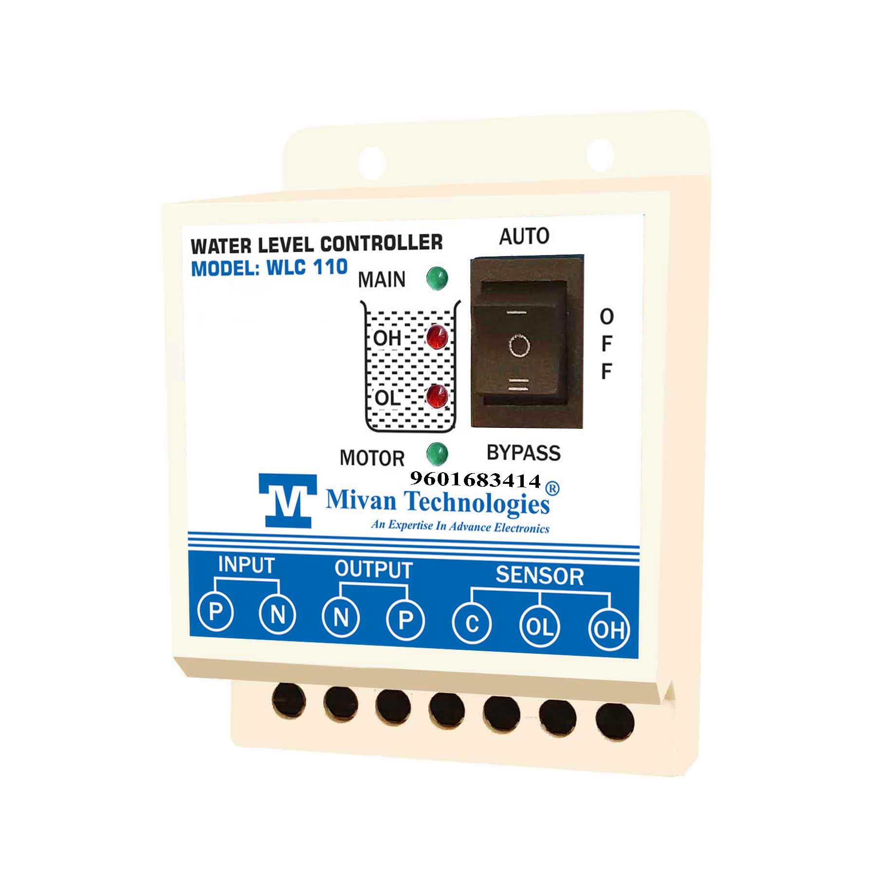 Mivan Technologies� Water Level Controller with 2 Years of Warranty with 3 Carbon sensors, Supply 230 VAC, Blue-picture-10