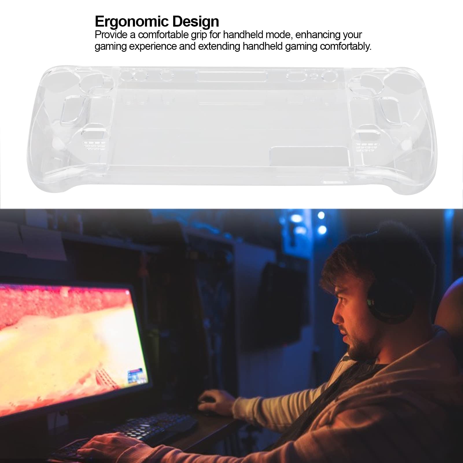 Clear Cover Hard Case für Steam Deck, Transparente Schutzhülle für Steam Deck, Game Console Case Cover Machine Protector, Zum Schutz der Konsole