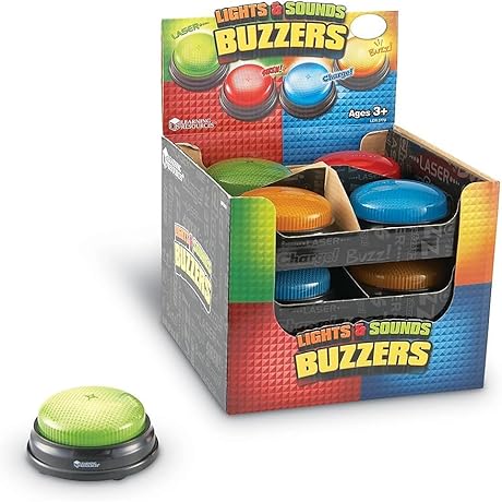 Learning Resources Lights and Sounds Buzzers - Your Ticket to Game Show Excitement!
