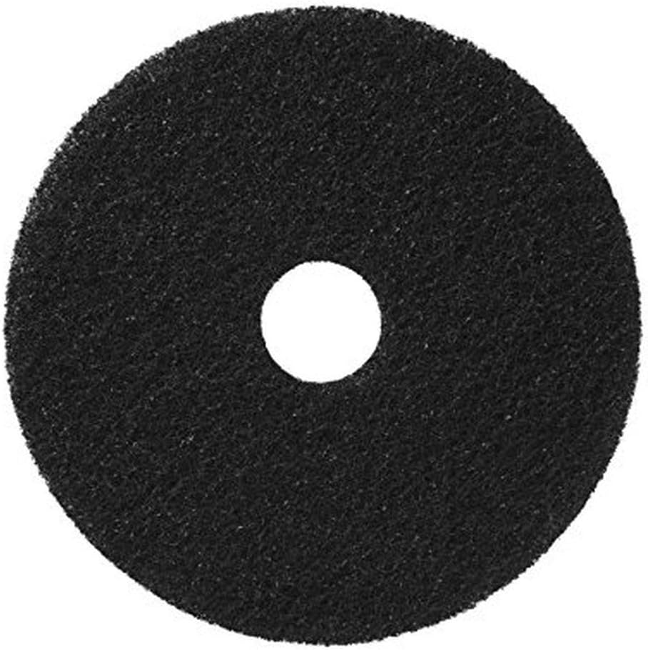 Americo Manufacturing 400118 Standard Black Stripping Floor Pads (5 Pack), 18