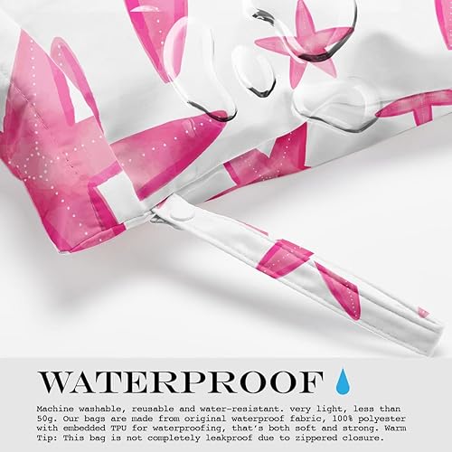 Miniatura 6 de Bolsa húmeda, bolsa húmeda y seca, bolsa húmeda para traje de baño, viajes, playa, piscina, pañales, ropa sucia de yoga, gimnasio, bolsa de