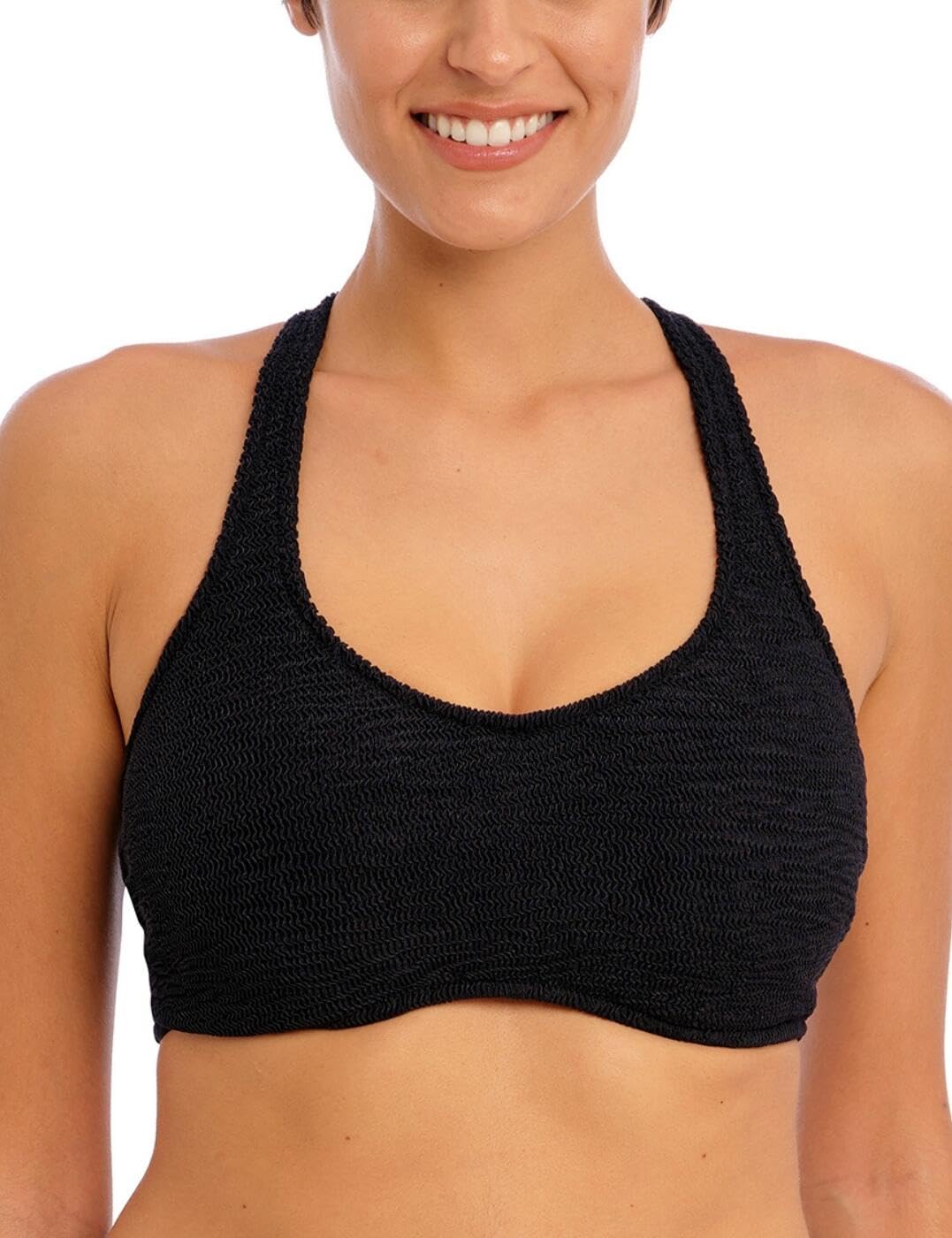 Freya Ibiza Waves Underwire Bralette Bikini Top Parte Superiore, Nero, 5D Donna
