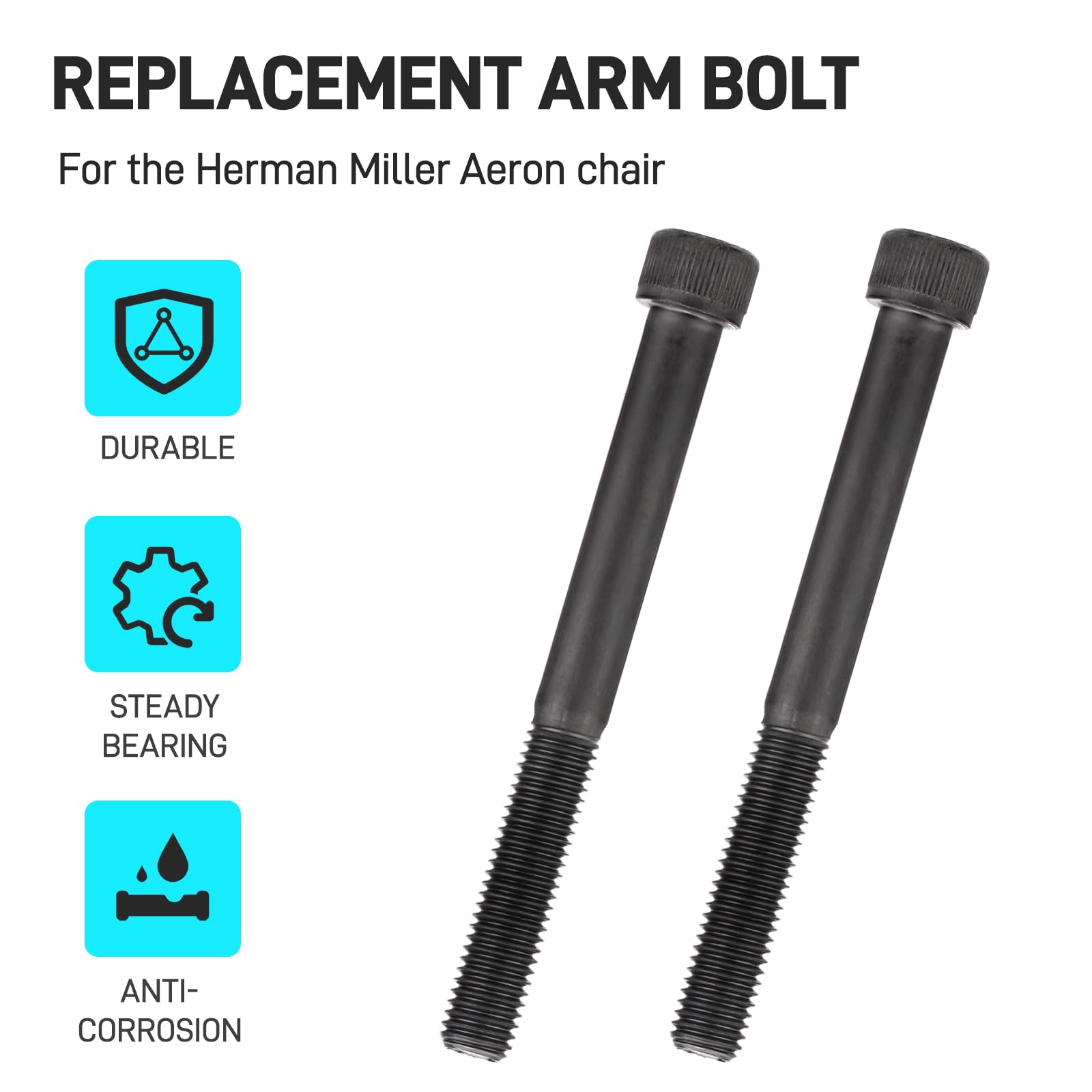 Herman Miller Aeron Bolts Screw Arm Support To Yoke Office Chair TWO A18