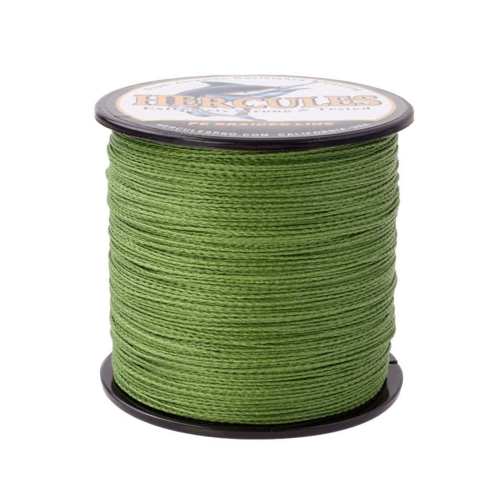 Hercules Braided Fishing Line 4 Strands 100m-2000m 6lb-100lb Super Strong PE Fishing Wire Multifilament Fishing Lines for Saltwater & Freshwater Fishing