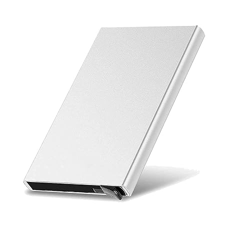 Stealodeal Silver RFID Protected Aluminium pop up Unisex Card Holder