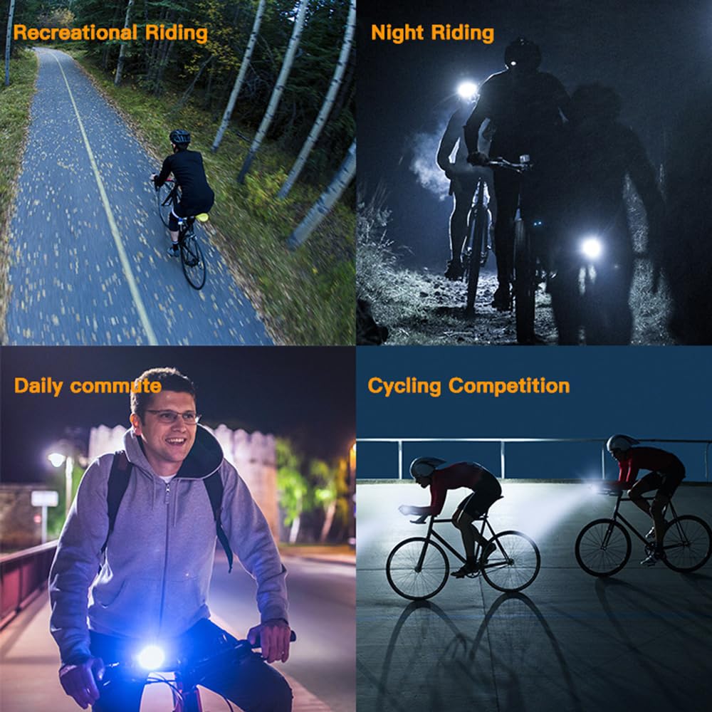 1500Mah Day Running Lights Bike Headlights USB Ricaricabile di Alta qualità Super Bright Bike Lights Bike Accessori