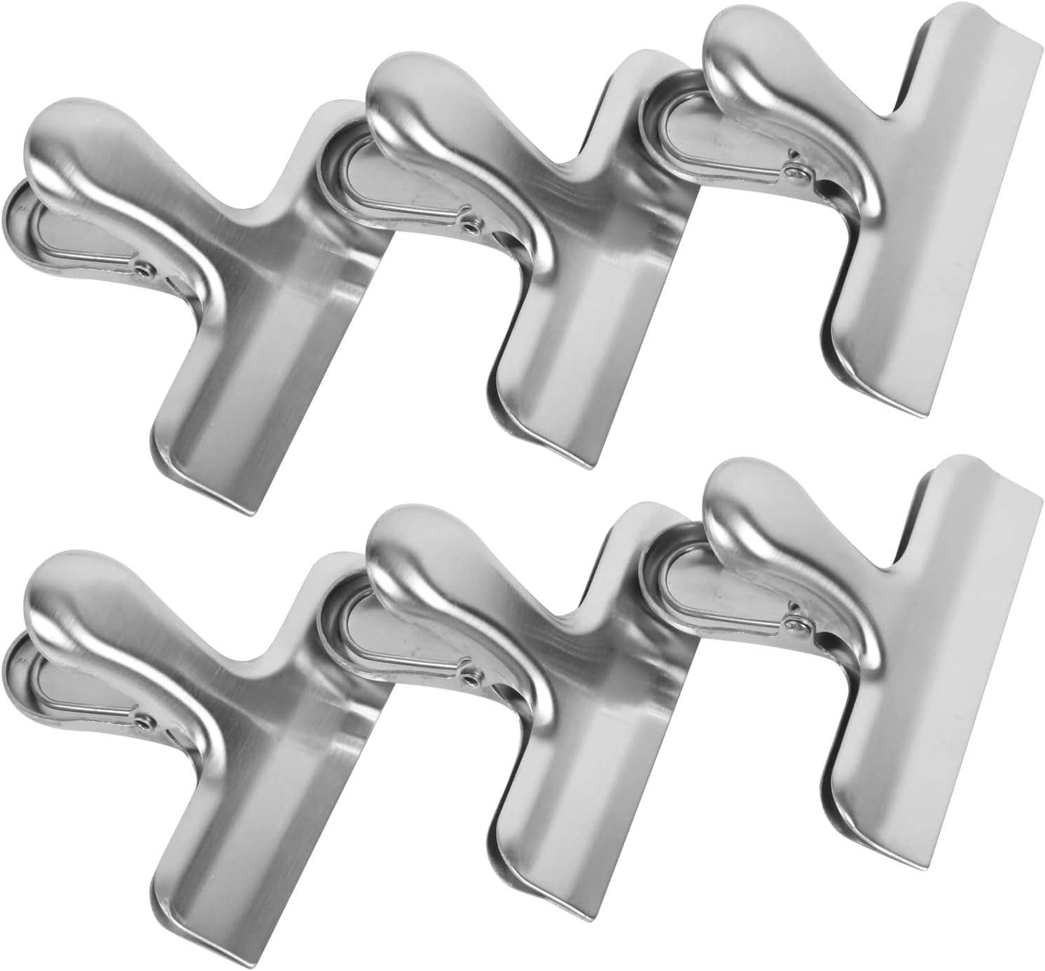 6 Pack Bag Clips,Chip Clips Bag Clips,Stainless Steel Chip