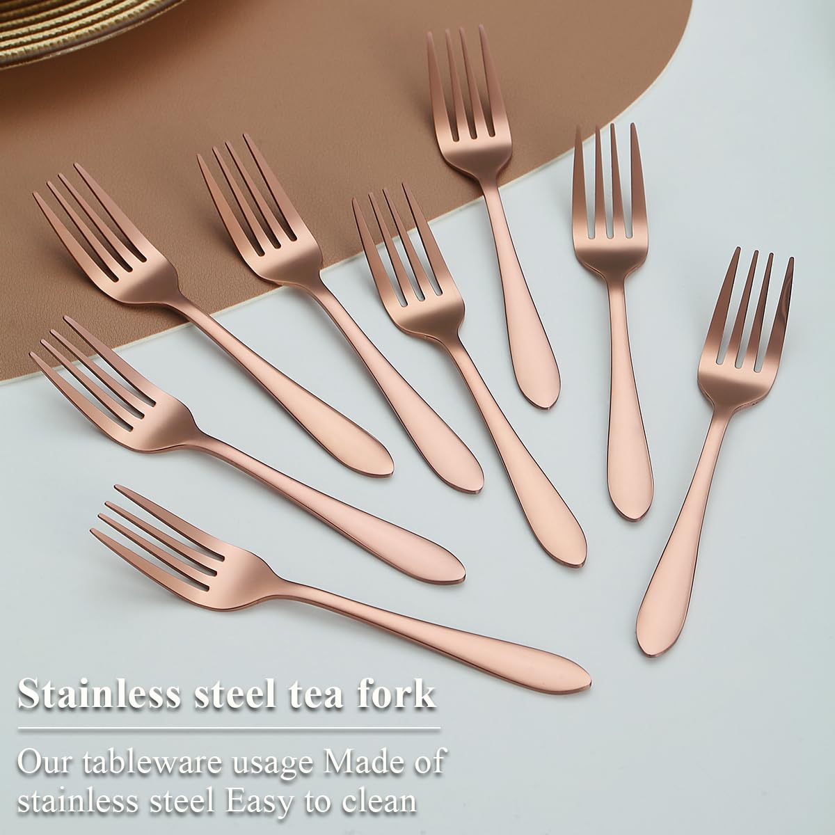 12 Fourchettes à Dessert En Inox Kyraton - 14cm Polishées | Pour Gâteaux, Fruits Et Repas élégants