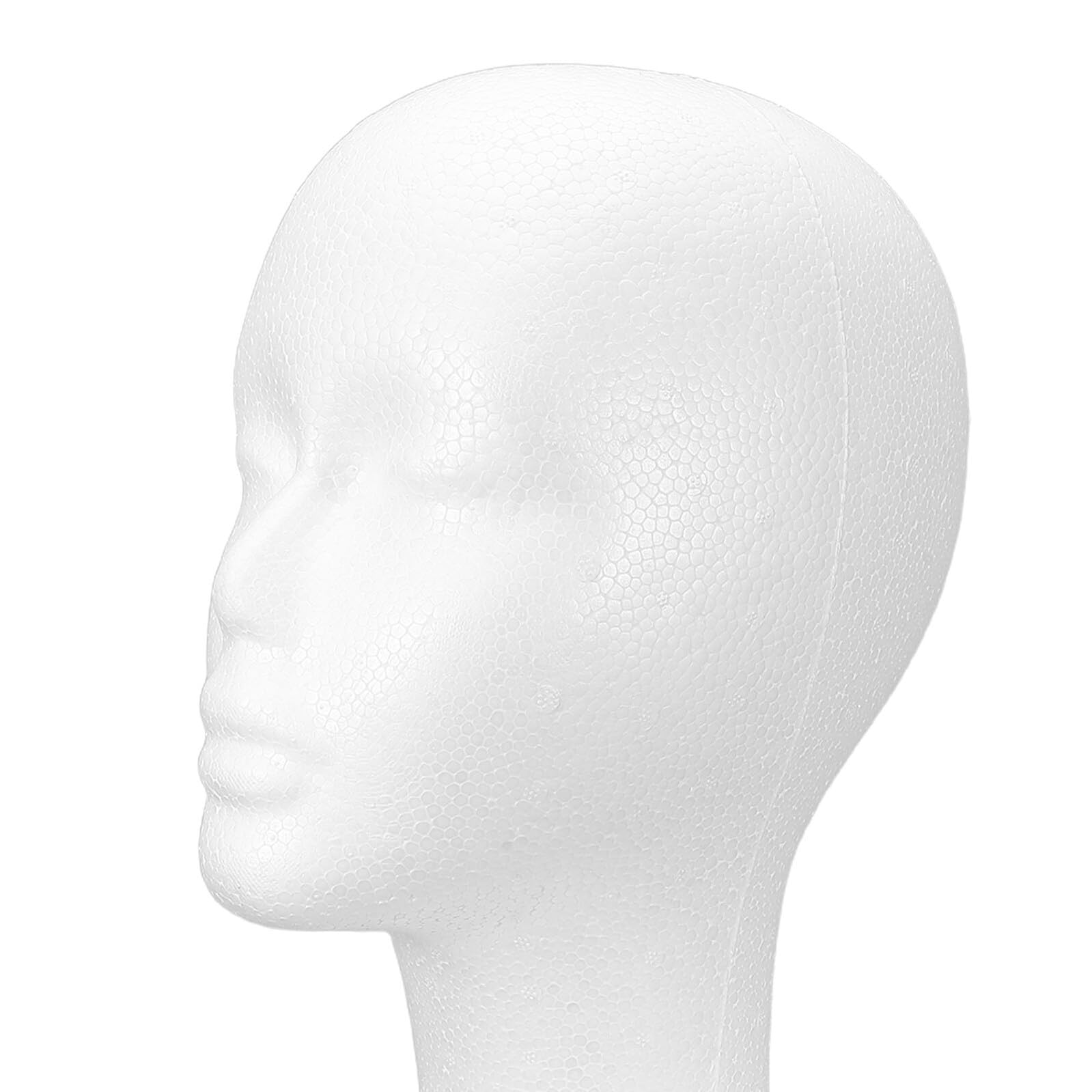 2piezas Soporte para Cabeza de Peluca de Espuma Unidades Soporte para Pelucas y Sombreros para Exponer Accesorios de Halloween y Fiestas