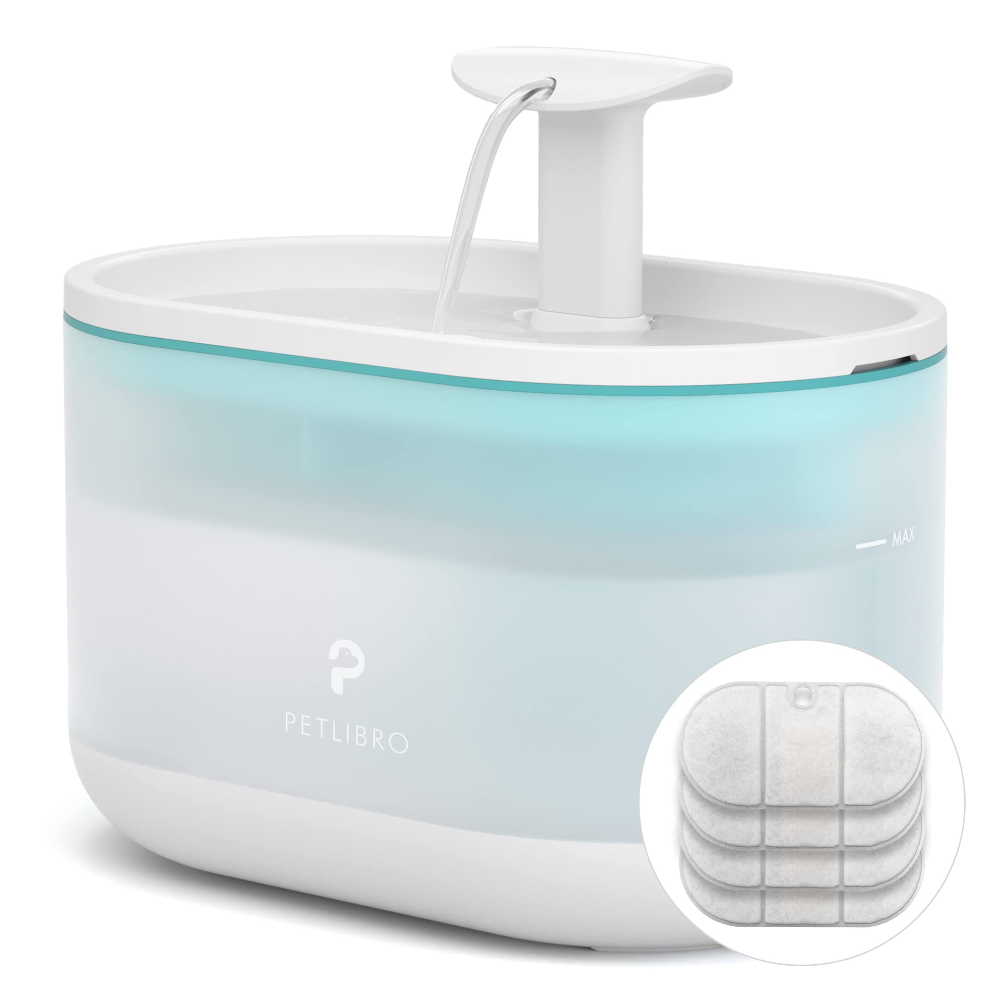 Buy PETLIBRO Upgraded Cat Water Fountain, 71oz/2.1L Ultra Quiet Pet