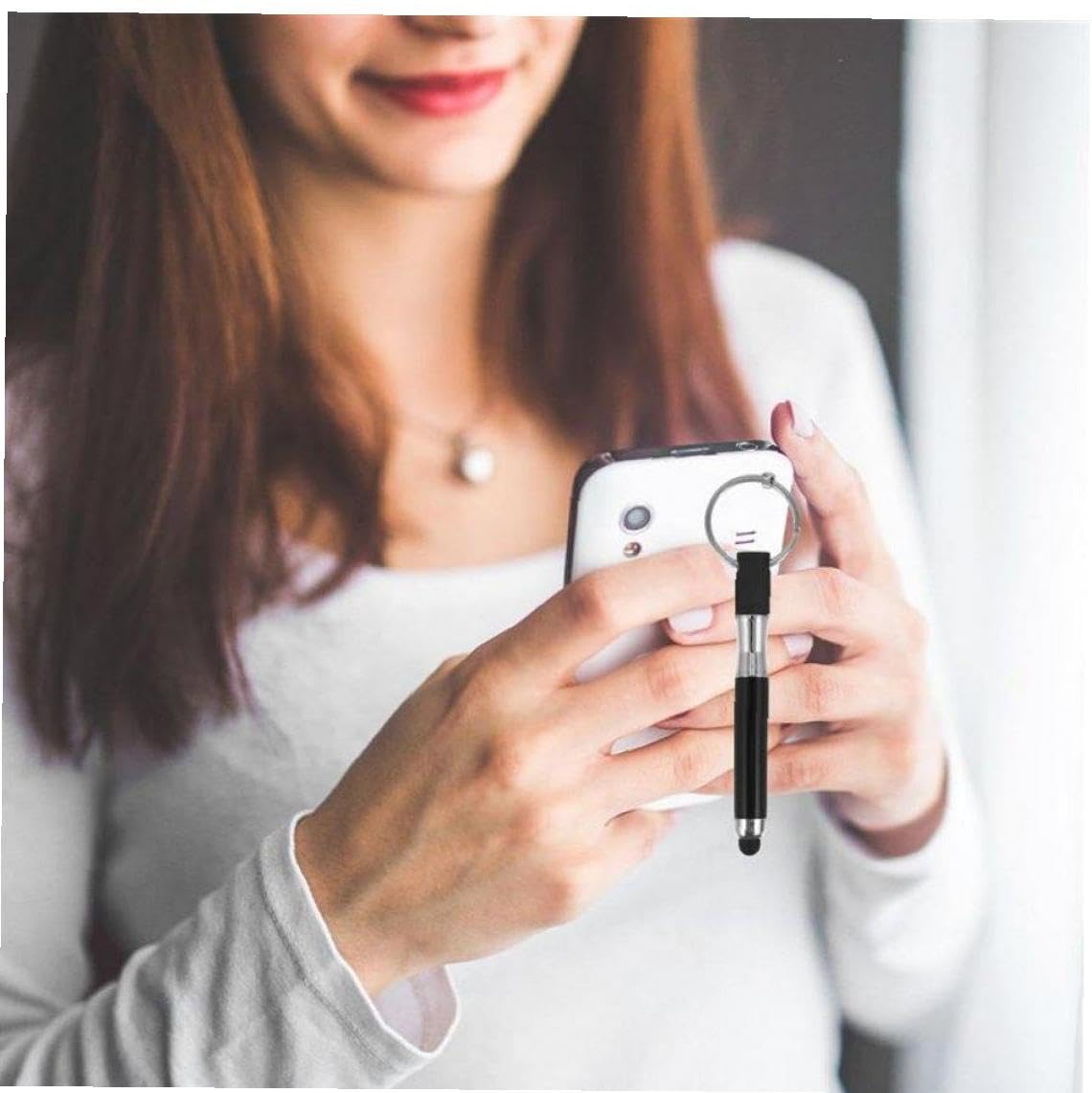 Amazon.co.jp: 6pcs タッチペンキーホルダーミニキーホルダー携帯