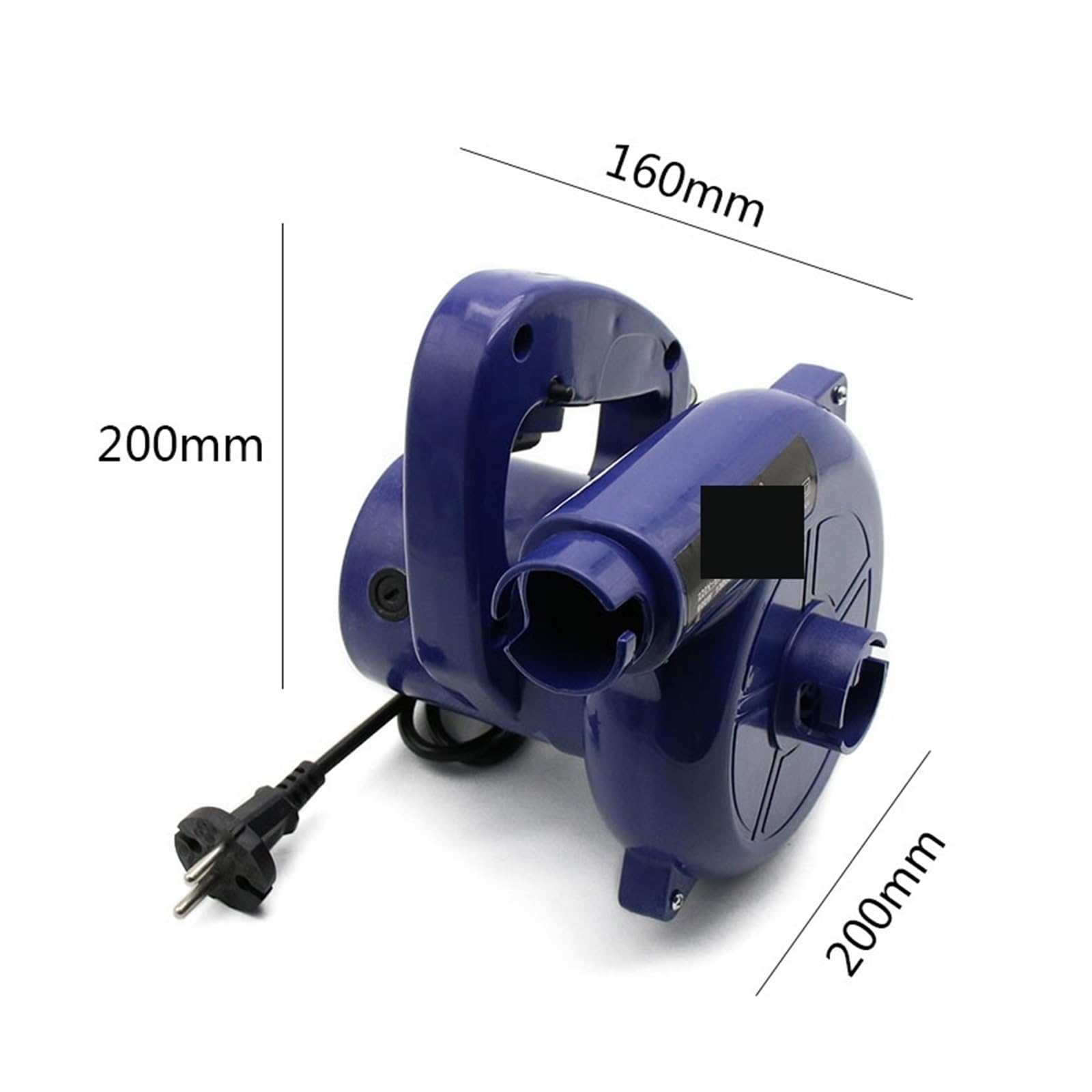 1 aspiradora de Ordenador, soplador Aire Industrial eléctrico, Polvo, colector, 600 W, 220,Alta Velocidad