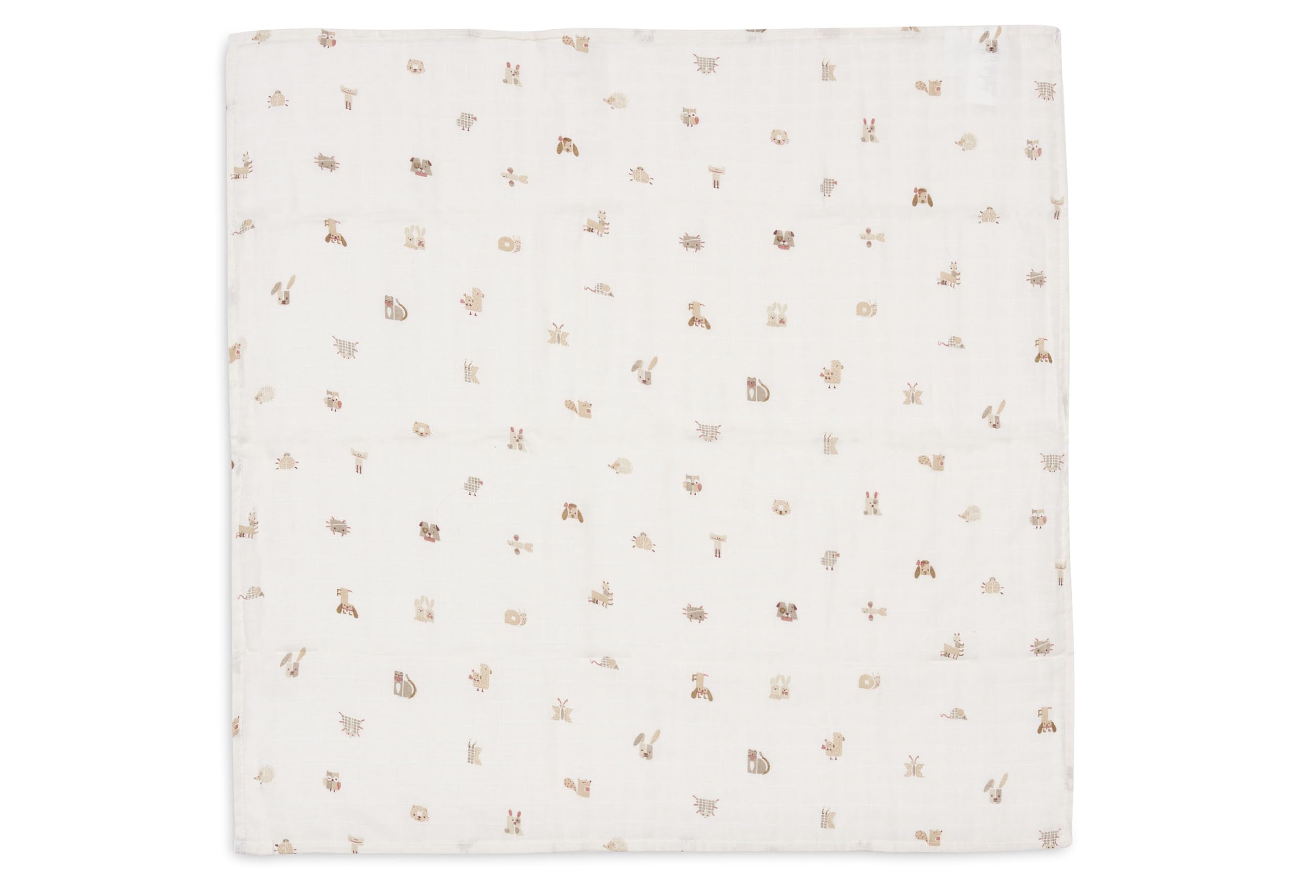 Jollein Muslin Cloth Baby - Animal Friends - 3-Pack - 70x70cm - 100% Cotton - Baby Muslin Cloths - Oeko-TEX Certified - Image 2