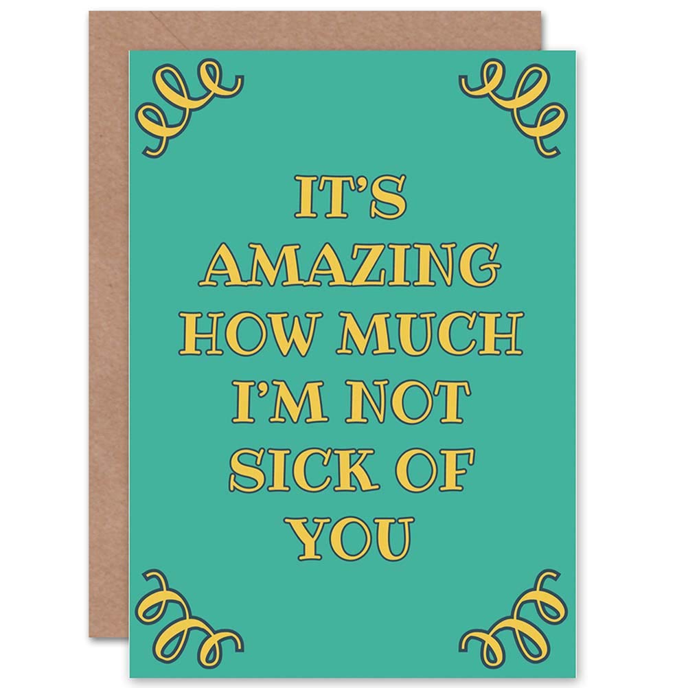 Wee Blue Coo Blue Wee Coo Card Greeting Romance Valentine Amazing Love Sick Funny