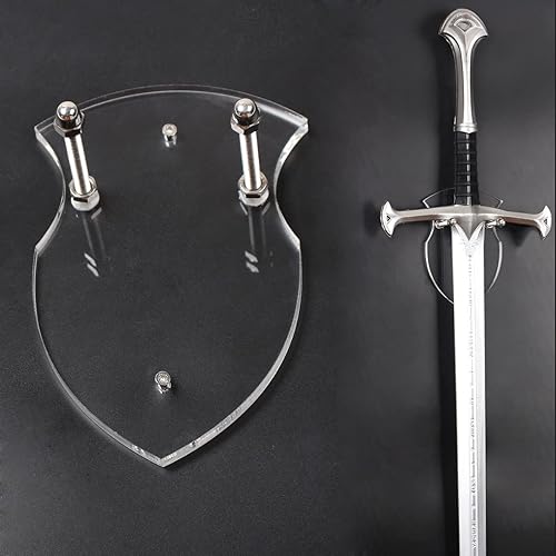 Miniatura 10 de WANLIAN Sword Cards - Soporte de espada montado en la pared, tarjeta de pared de espada acrílica, soporte de espada con accesorios (1 pieza