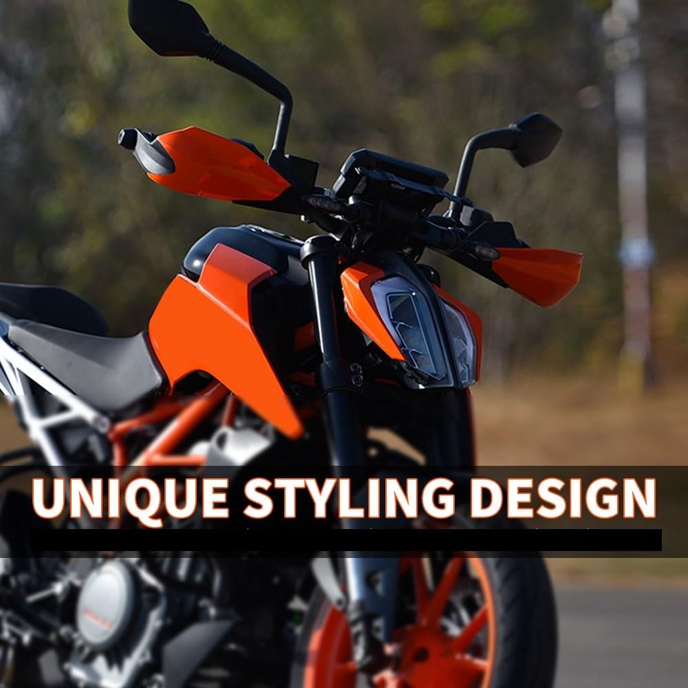 osłona dłoni motocykla Pasuje do jelca uniwersalny akcesoriów motocyklowych Duke 390 22 MM osłona dłoni osłony uchwytów(Orange)