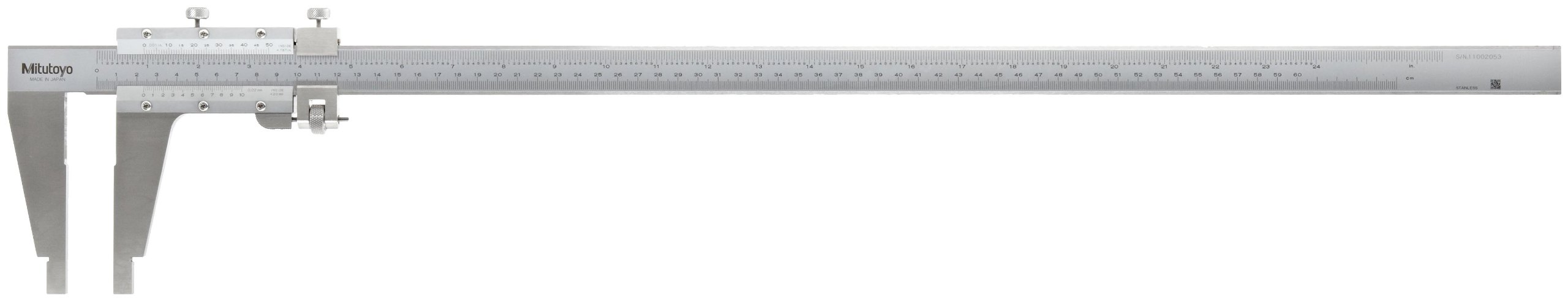 Mitutoyo 160-153 Vernier Caliper, Stainless Steel, Nib Style Jaw, Inch/Metric, 0-24" Range, -0.002" Accuracy, 0.001" Resolution (B003UATQES) Amazon Price History, Amazon Price Tracker