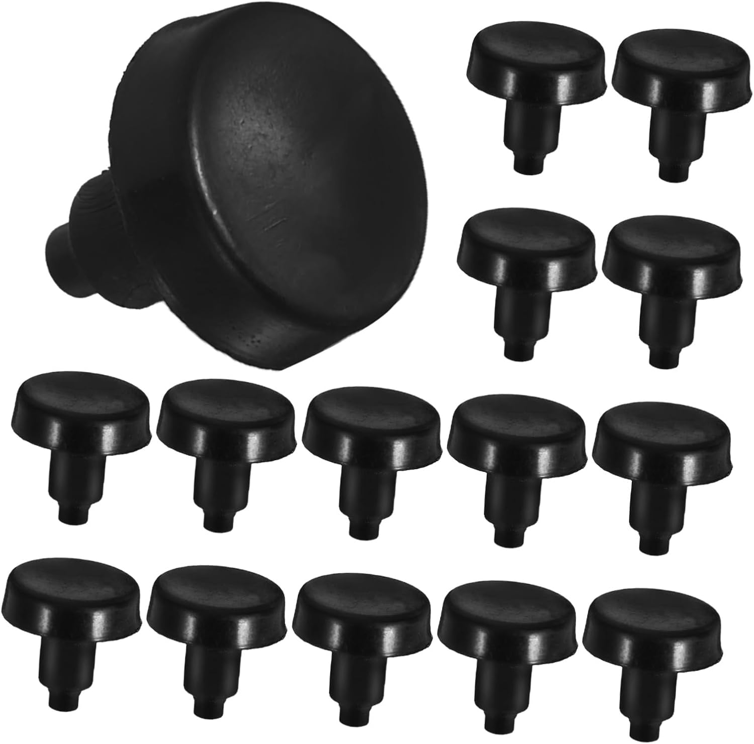 Chair Leg Floor Protectors Black PE 50pcs for Hardwood Floors