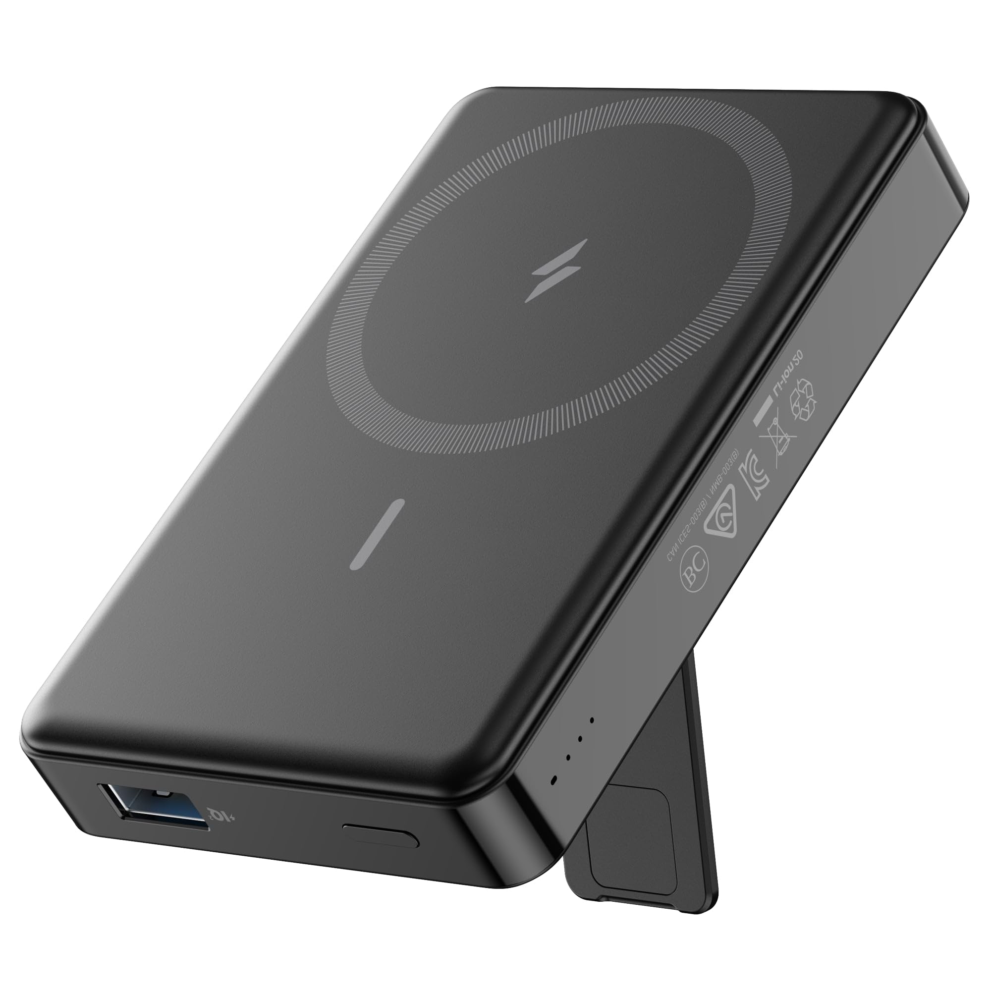 Anker Magnetic Wireless Power Bank 10,000mAh with Stand, Supports 20W Fast Charging with USB-C, Magsafe-Compatible for iPhone 12/13/14/15/15 Plus/15 Pro/15 Pro Max & Android Smartphone - Black (B0CPBTW335) Amazon Price History, Amazon Price Tracker