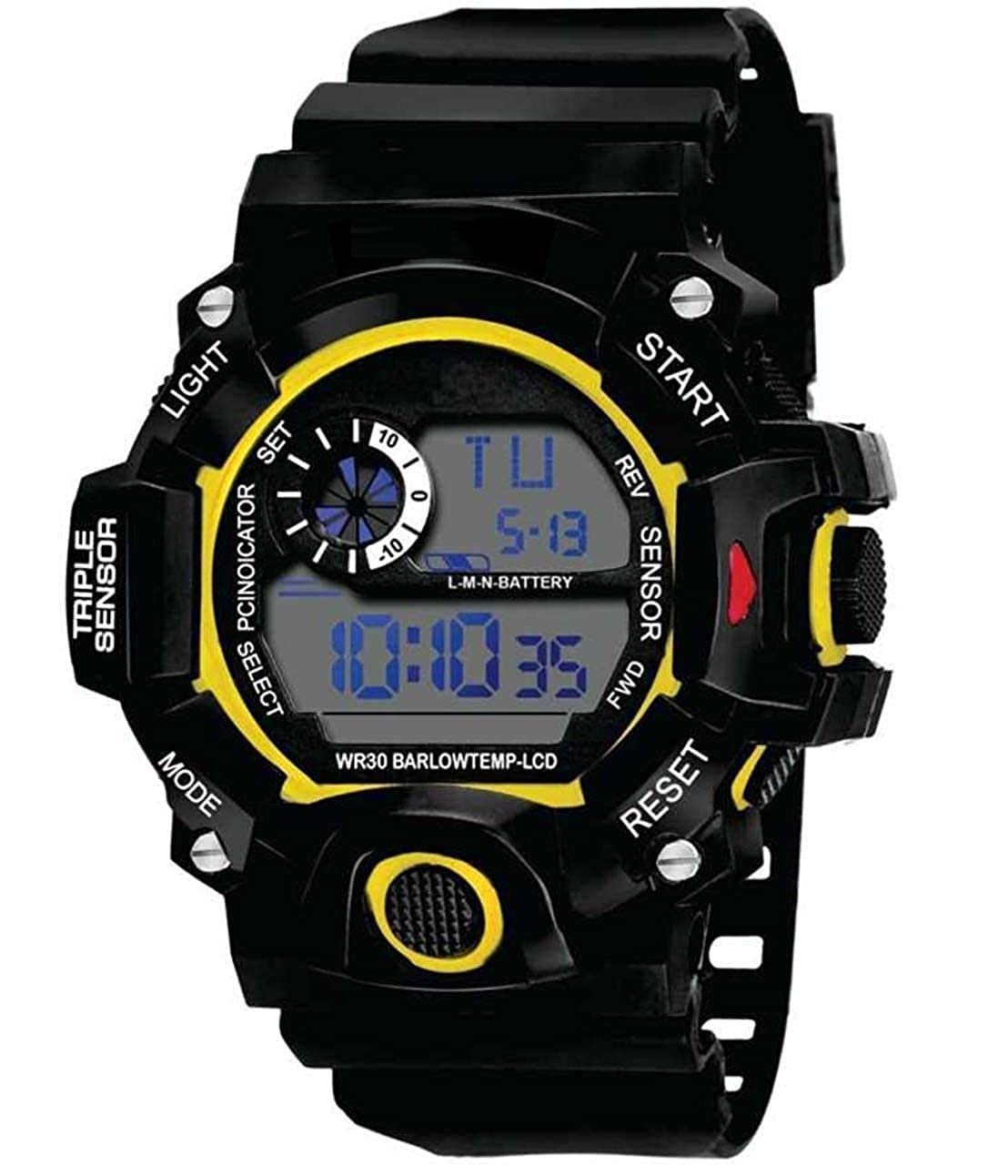 Tekzie Digital Sports Watch, Silicone Strap, Multi-Function, Waterproof & Shockproof Wrist Watch for Men & Boys (B09TJFXG8X) Amazon Price History, Amazon Price Tracker