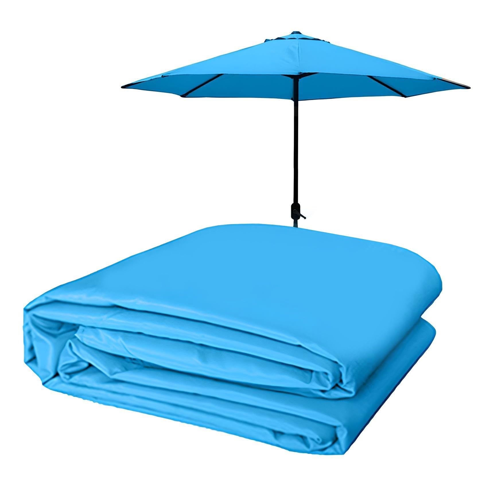 Copertura di ricambio per ombrellone da giardino, adatta a 2,0 m/2,7 m/3,0 m, 6 o 8 stecche, tessuto resistente alle intemperie per uso esterno