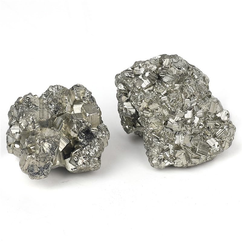 Pirita mineral natural de 400-500g en bruto en cubo para decoración geométrica