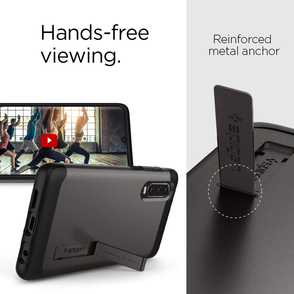 Spigen Slim Armor Hülle Für Huawei P30 – Stoßfest, Mit Luftpolster-Technologie & Ständerfunktion, Schwarz