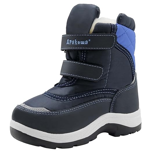 Apakowa Kid's Boys Girls Winter Snow Boots (Toddler/Little Kid)