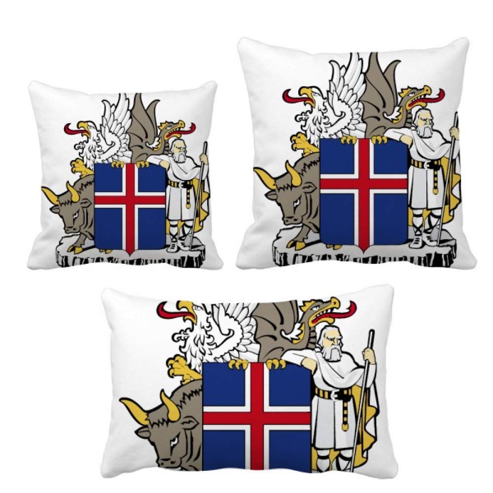 Coussin Islande Europe emblème national pour décor de salon cosy
