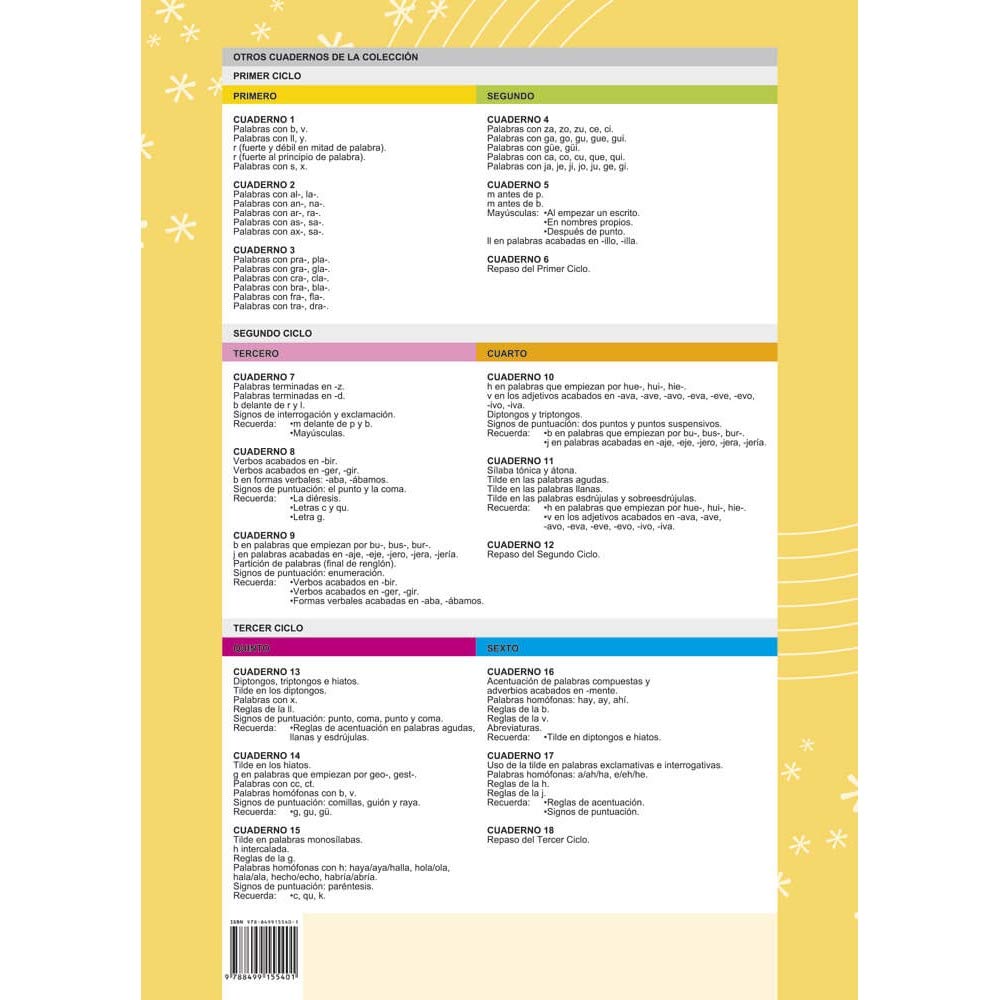 Pack Ortografía Divertida 3º primaria: Cuadernos 7, 8 y 9 | Material De Refuerzo Actividades sencillas | Editorial Geu (Niños de 8 a 9 años)