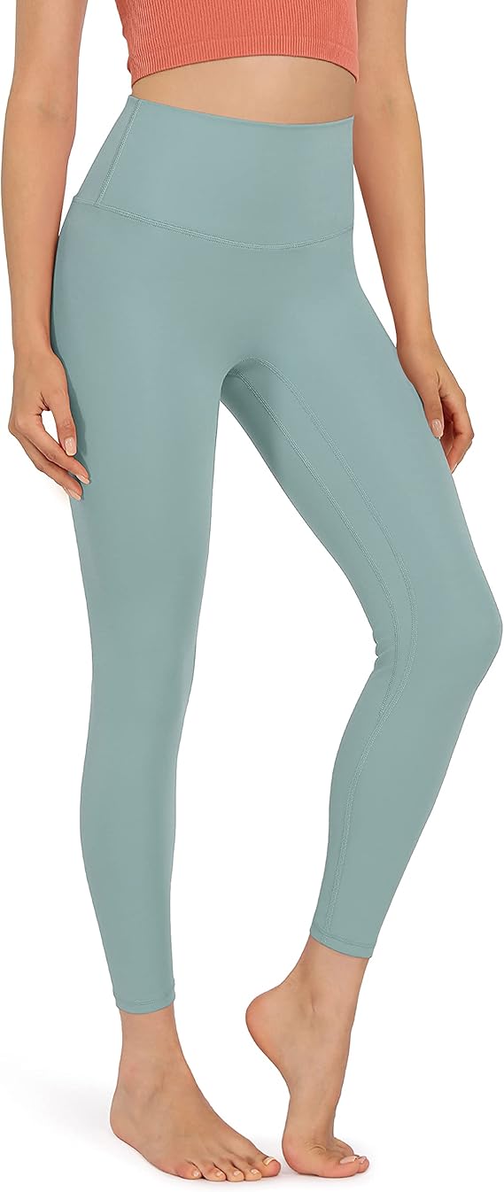 ODODOS Women's No Camel Toe 7/8 Seamless Yoga Leggings with Inner
