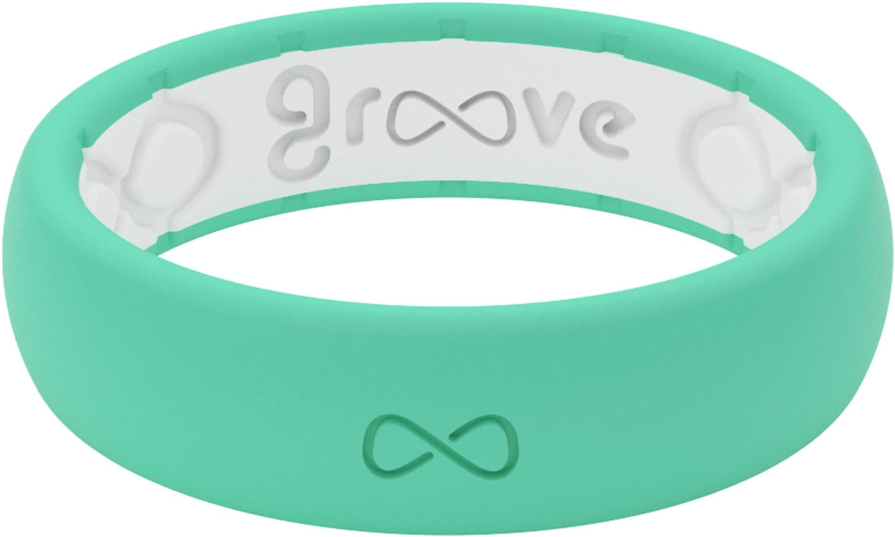Groove Plus Life - Groove Ring The World's First Breathable Silicone Ring Thin (Seafoam) (Size 5)