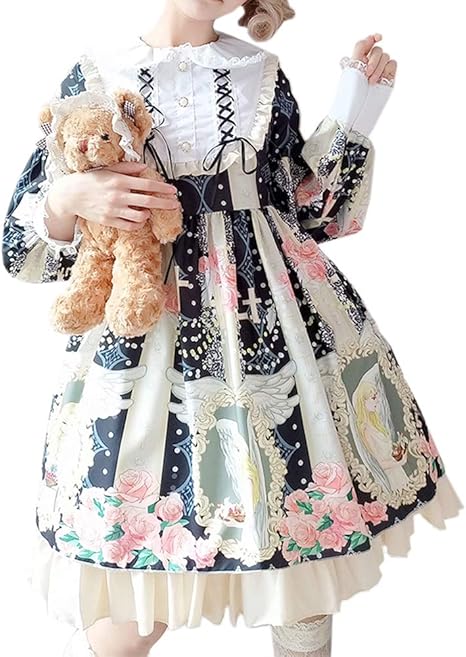 Amazon Fanimila ロリータ ワンピース ゴスロリ 女の子 かわいい メイド服 お嬢様 コスプレドレス プリンセス フリーサイズ Heise キッズコスチューム おもちゃ Amazon Fanimila ロリータ ワンピース ゴスロリ 女の子 かわいい メイド服 お嬢様 コスプレドレス プリンセス フリーサイズ Heise キッズコスチューム おもちゃ
