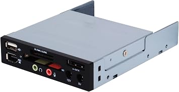 SilverStone Technology FP35 3.5" Front I/O Bay with Multi-Card Reader, SST-FP35B