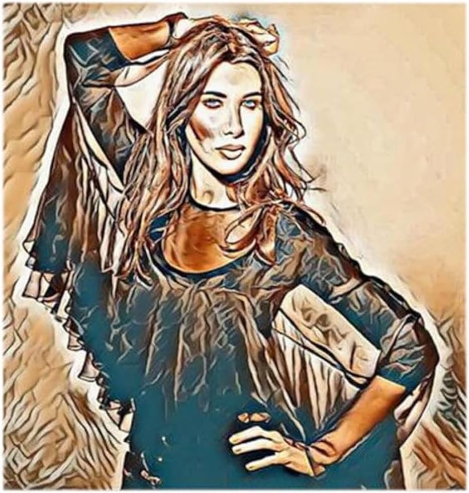 RYN Nancy Ajram Mdf Wall Art Multicolour 30X30Centimeter RYART0529