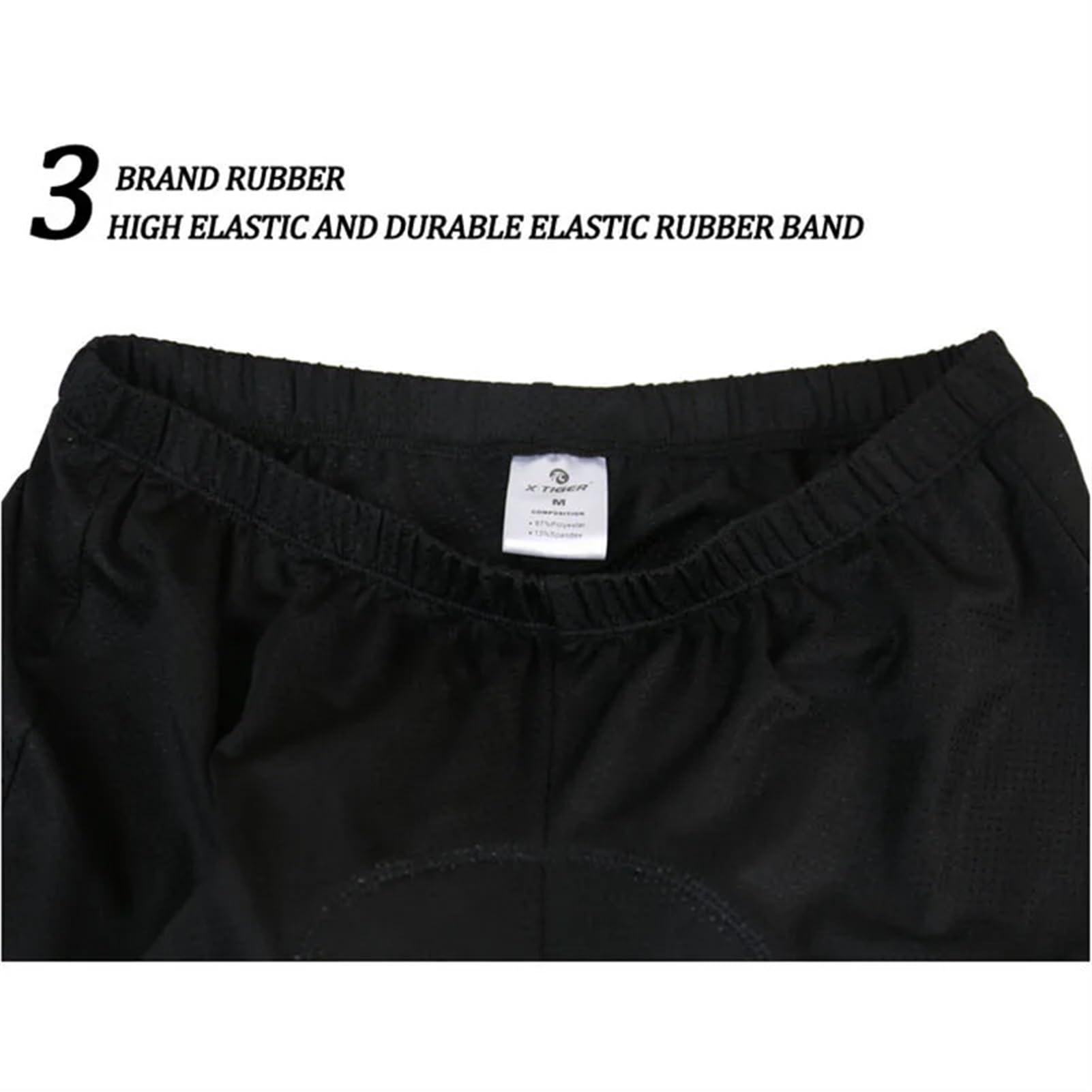 Culotte Ciclismo Hombre Pantalones Cortos de Ciclismo de Malla Transpirable a Prueba de Golpes, Ropa Interior de Ciclismo con Almohadilla de Gel Engrosada 5D Pro Ropa Ciclismo Hombre(3XL)