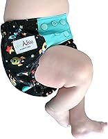 Vista 4 de Cubierta de pañal impermeable reutilizable: para pañales de tela preplegados, planos, ajustados o insertos (coche)